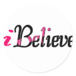 Personalize I BELIEVE stickers
