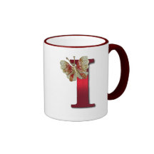 PERSONALIZE LETTER NAME COFFEE MUG