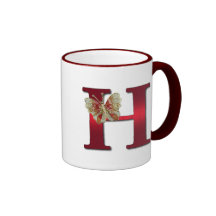 PERSONALIZE LETTER NAME COFFEE MUGS