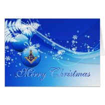 Personalize Masonic Christmas Greetings cards