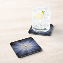 Personalize Masonic Emblem cork coasters