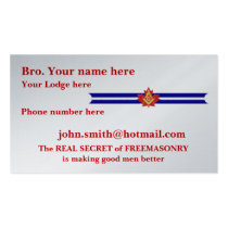 PERSONALIZE MASONIC LODGE business cards