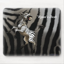 "Personalize me!" Zebra Mousepads