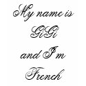 Personalize Name "GiGi" the French Girl T-shirt