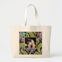 PERSONALIZE PHOTO/MESSAGE TEMPLATES TOTE BAG