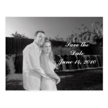 PERSONALIZE PHOTO SAVE THE DATE POSTCARDS