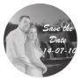 PERSONALIZE PHOTO SAVE THE DATE ROUND STICKERS