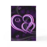 Personalize Purple Hearts Elegant