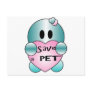 Personalize SACE A PET Cute Character Postcard