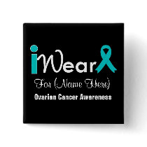 Personalize Teal Ribbon Ovarian Cancer