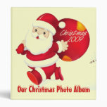 PERSONALIZE THIS CUTE SANTA's CHRISTMAS PHOTO Vinyl Binders