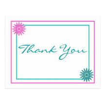 Personalize Wedding Thank You Note Postcard
