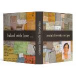Personalize with mom's photo recipe binder