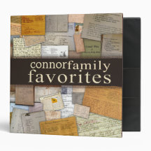 Personalize your own family recipe 2 inch binder
