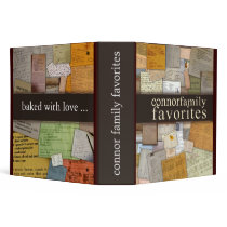 Personalize your own family recipe binder