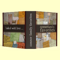 Personalize your own family recipe binder binders