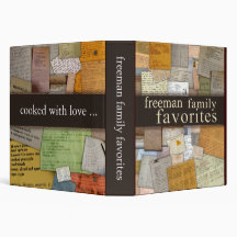 Personalize your own family recipe binder