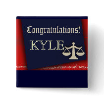 Personalize your own law school graduate design buttons