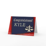 Personalize your own law school graduate design cards