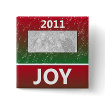 Personalized 2011 Christmas Photo Snow Joy