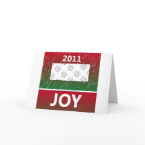 Personalized 2011 Christmas Photo Snow Joy