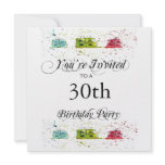 Personalized 30th Birthday Party Invitations