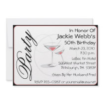 Personalized 50th Birthday Party Invitation
