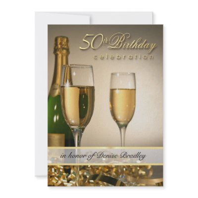 Personalized 50th Birthday Party Invitations by SquirrelHugger