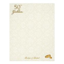 Personalized 50th Wedding Anniversary Letterhead