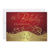 Personalized 60th Birthday Party Invitations