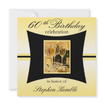 Personalized 60th Birthday Party Invitations