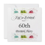 Personalized 60th Birthday Party Invitations
