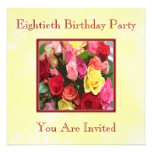 Personalized 80th Birthday Party Invitations
