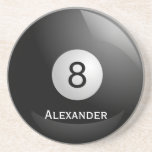 Personalized 8 ball, Billiards Pool Drink Coaster coasters