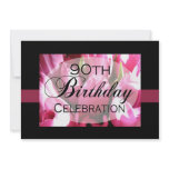 Personalized 90th Birthday Party Invitations