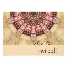 Personalized Abstract Stone 30th Birthday Party Invites