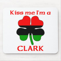 Personalized African American Kiss Me I'm Clark mousepads