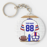 Personalized American Football Grid Iron WRB Key Chains