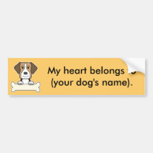 Personalized American Foxhound Bumper Stickers
