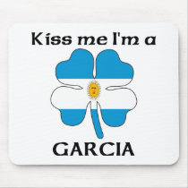 Personalized Argentinian Kiss Me I'm Garcia mousepads