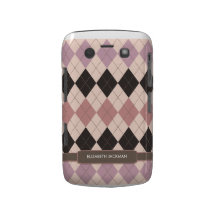 Personalized Argyle Pattern BlackBerry Bold Case