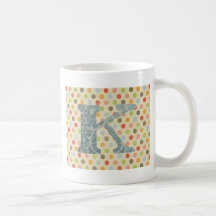 Personalized Art Letter K Mug