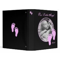 Personalized Baby Album - For Girl binders