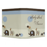 Personalized Baby Book with Stuffed Animals binders