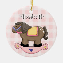 Personalized Baby Girl Ornament