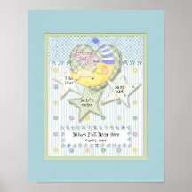 Personalized Baby Name Wall Nursery Art for Boy Posters