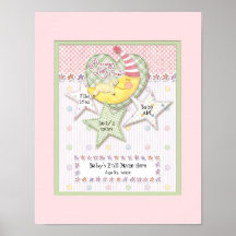 Personalized Baby Name Wall Nursery Art for Girl Posters