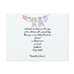 Personalized Baby Shower Invitation-Clothesline postcards