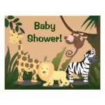 Personalized Baby Shower Invites, Jungle Animals