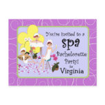 Personalized Bachelorette Party Spa Invitations Post Cards